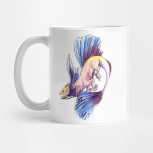 Betta Dragon Fantasy Illustration Mug